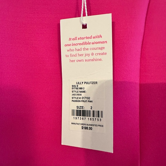 Lilly Pulitzer Jade Dress in Passion Fruit Pink - Picture 3 of 3